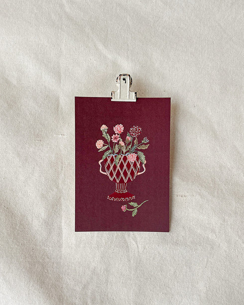 Pink Dahlias Print